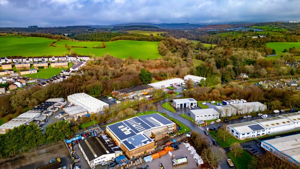 Solar panel installation at Aldermans in Plymouth